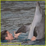 Cristiano Ronaldo Swims with the Dolphins